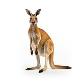 Kangaroo isolated on white background