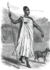 king of ugunda historical illustration africa