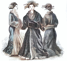 ladies of western capital historical illustration of japan copy
