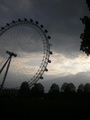 London Eye at dusk
