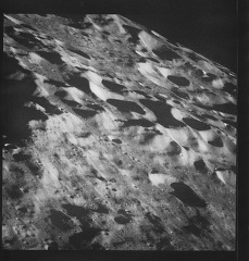 luna surface from apollo 8 spacecraft
