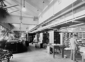 Mail sorting room U.S. Post Office Washington 1920