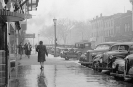 Main street Iowa City Iowa 1940