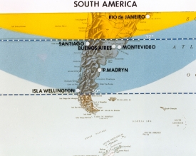 map of south america