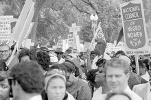 Marchers with National Council of Negro Women sign