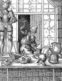medieval armourer illustration
