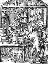 medieval druggist illustration