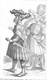medieval german knight illustration