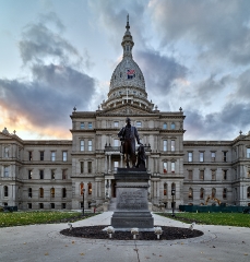 Michigan Capitol completed in 1879 in Lansing