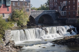 Middlebury Falls a waterfall on the Otter Creek in the heart of 