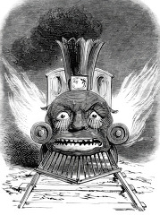 native idea of the locomotive historical illustration