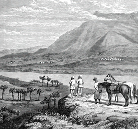 navigable nile above the last cataracts historical illustration 