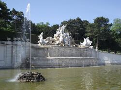 Neptune Fountain at Schoenbrunn Palace in Vienna