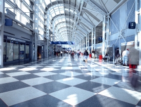 OHare International Airport passenger terminal Chicago Illinois
