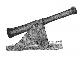 Old Swedish leathern cannon