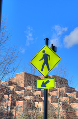 pedestrian crosswalk sign univerity tennessee knoxville