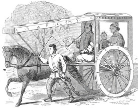 pekin cab historical illustration of china