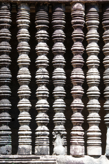 pillars in window angkor wat cambodia