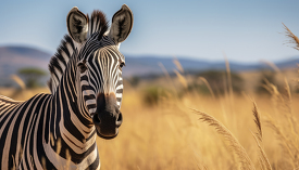 plains zebra in africa