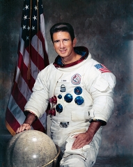 portrait of Apollo 15 Lunar Module Pilot James Irwin
