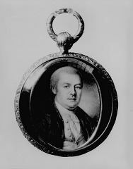 Portrait of Peyton Randolph on a locket