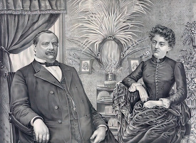 president cleveland and wife