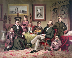 president garfield and family