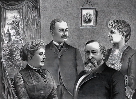 president harrison and family