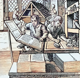 printing press work and composition 1564