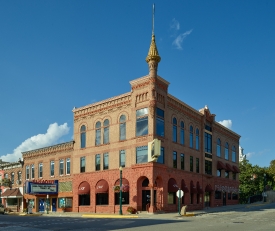 prominent State Bank Building erected in 1900 in Elkader Iowa