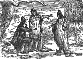 Reception of Roger Williams by the Indians