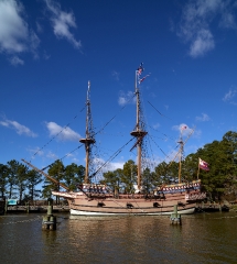 Reconstructions of the Susan Constant a ship the English Virgini
