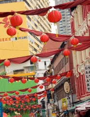 Red lanterns Chinatown Singapore