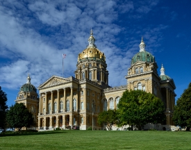 richly gilded Iowa State Capitol