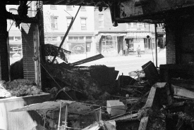 Riot damage in DC 1968