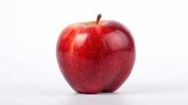 ripe red apple with a glossy skin