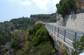 roughed mountainous road along the amalfi coast 3117