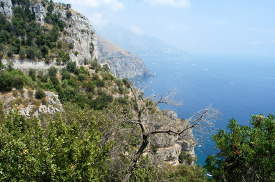 roughed mountainous road along the amalfi coast 3133