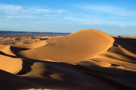 Sahara dunes at sunset Algiers