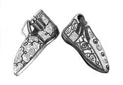 sandals of buckskin charlemagne illustration