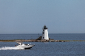 Seaside Park Lighthouse in Bridgeport Connecticut