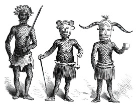 sham demons ready for business historical illustration africa