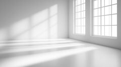 Soft Light Forms Gentle Patterns in a Bright Space