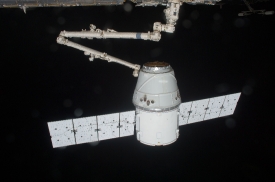spacex dragon cargo craft approach and grapple 1