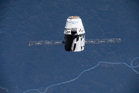 spacex dragon cargo craft approaches the station 1