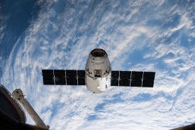 spacex dragon cargo craft approaches the station 22