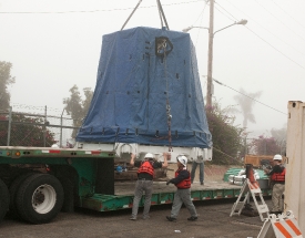 spacexs dragon cargo craft capsule at port