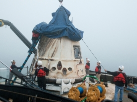 spacexs dragon cargo craft capsule at port 7