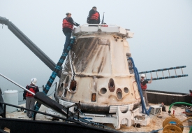 spacexs dragon cargo craft capsule at port 8