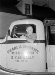 starting out on his milk route Kirby Vermont 1937 